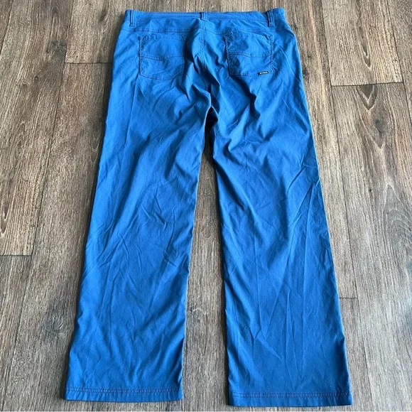 PrAna Brion pant II blue stretch nylon outdoor hiking athletic pants 40x32 - Picture 10 of 11